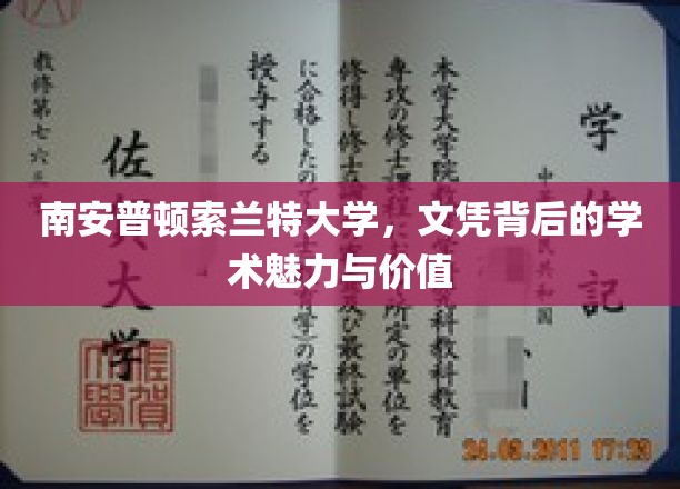 南安普顿索兰特大学，文凭背后的学术魅力与价值