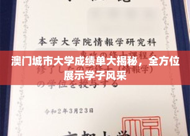 澳门城市大学成绩单大揭秘，全方位展示学子风采