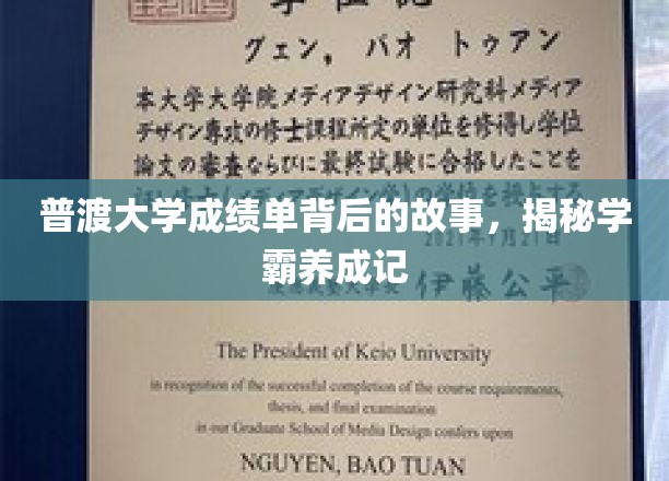 普渡大学成绩单背后的故事，揭秘学霸养成记