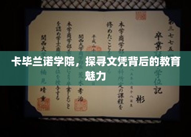 卡毕兰诺学院，探寻文凭背后的教育魅力