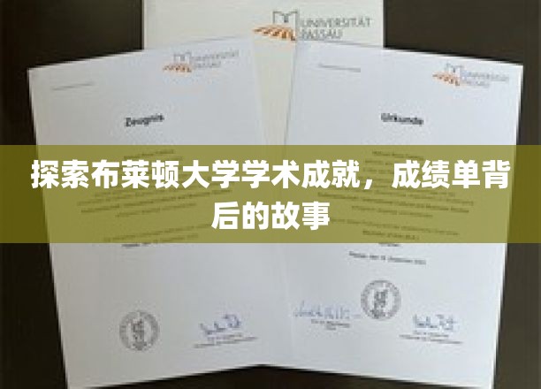 探索布莱顿大学学术成就，揭开成绩单背后的故事