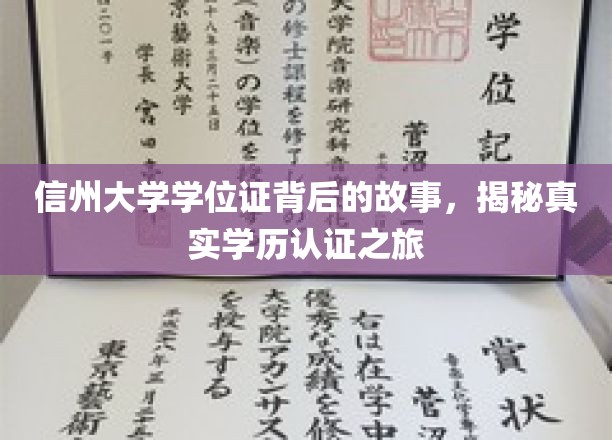 信州大学学位证背后的故事，揭秘真实学历认证之旅