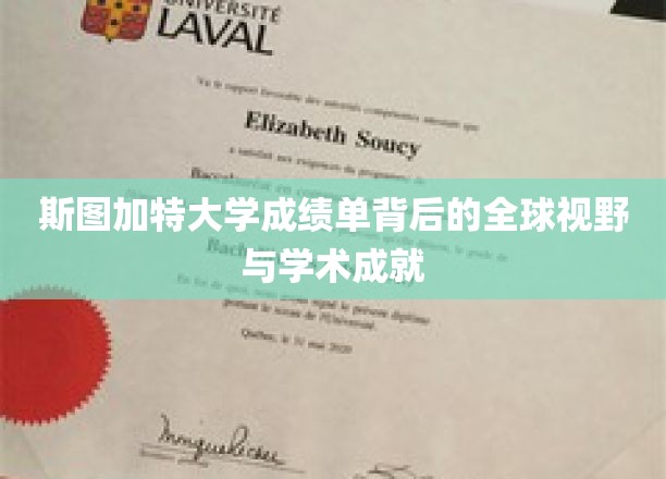 斯图加特大学成绩单：全球视野与学术成就的见证