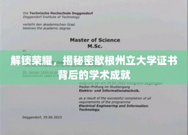 解锁荣耀，揭秘密歇根州立大学证书背后的学术成就