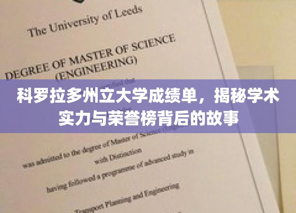 科罗拉多州立大学成绩单，揭示学术实力与荣誉榜背后的故事