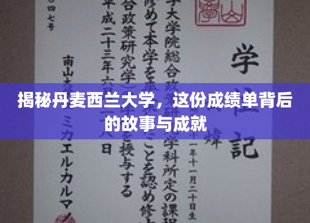 揭秘丹麦西兰大学，这份成绩单背后的故事与成就