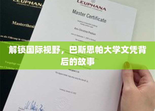解锁国际视野，巴斯思帕大学文凭背后的故事