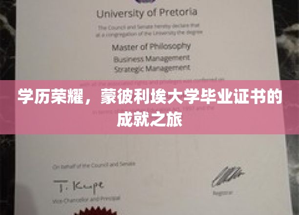 学历荣耀，蒙彼利埃大学毕业证书的成就之旅