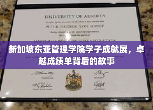 新加坡东亚管理学院学子成就展，卓越成绩单背后的故事