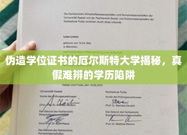 揭秘伪造的厄尔斯特大学学位证书，警惕学历陷阱