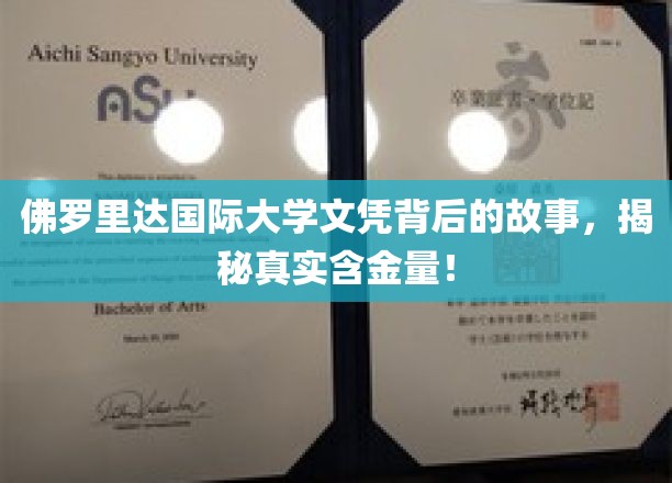 佛罗里达国际大学文凭背后的故事，揭秘其真实含金量！