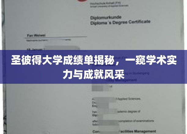 圣彼得大学成绩单揭秘，一窥学术实力与成就风采