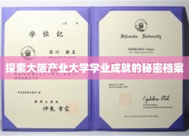 探索大阪产业大学学业成就的秘密档案