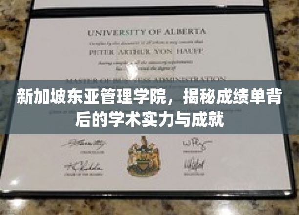 新加坡东亚管理学院，揭秘成绩单背后的学术实力与成就