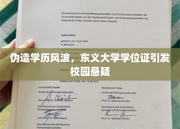 伪造学历风波，东义大学学位证引发校园悬疑