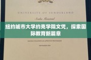 纽约城市大学约克学院，国际教育领域的璀璨新星