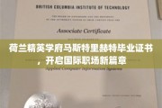 荷兰马斯特里赫特学府荣耀证书，引领全球职场新里程