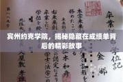 宾州约克学院，揭开成绩单背后的独特魅力之旅
