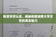 解码韩流学府，湖南大学文凭背后的国际魅力