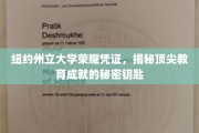 纽约州大传奇，解锁顶级教育荣耀的非凡密码