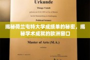 欧洲学术殿堂的神秘成绩单，荷兰屯特大学背后的秘密面纱