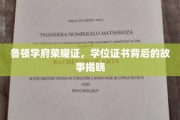鲁顿学府荣耀见证，学位证书背后的传奇历程