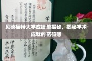 贝德福特大学成绩单，解码学术卓越的秘密档案