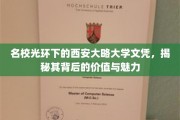 西安大略大学文凭，名校光环下的价值密码与独特魅力解读
