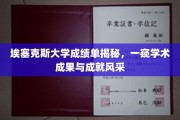 埃塞克斯大学学子风采展，深度解析成绩单背后的学术荣耀