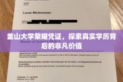 釜山大学荣耀证照揭秘，探寻学历背后的非凡价值与成就之路