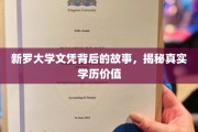 学历背后的秘密，新罗大学文凭的价值探秘