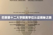 探寻巴黎第十二大学精英学位背后的传奇之路