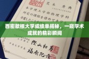西密歇根大学成绩单背后，揭秘学霸们的学术辉煌瞬间