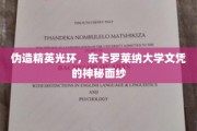 精英光环背后的真相，东卡罗莱纳大学文凭之谜揭秘