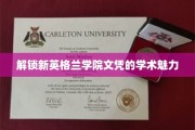 探索新英格兰学院文凭背后的学术秘境