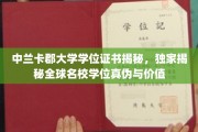 揭秘中兰卡郡大学学位真谛，全球名校学位的奥秘与价值