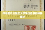 揭秘爱尔兰国立大学学位证书的神秘面纱，一场探索之旅