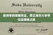 探寻荷兰海牙大学学位证的欧洲荣耀之旅