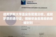 德克萨斯大学圣安东尼奥分校，毕业生荣耀之路，开启梦想新篇章