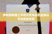 国际通行证，伊利诺斯理工学院文凭的全球价值与职场胜势