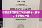 解码惠灵顿理工学院学子荣耀，成绩单背后的故事