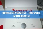 欧洲学府通行证，都柏林城市大学学位证的国际认可魅力