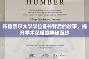 布鲁奈尔大学学位证书背后的故事，揭开学术荣耀的神秘面纱