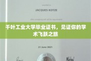 千叶工业大学毕业证书，开启学术新篇章的荣耀凭证