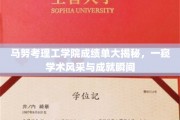 马努考理工学院学子成绩单曝光，揭秘学术精英之路