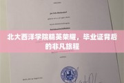 北大西洋学院骄子荣耀，毕业证书背后的辉煌征程
