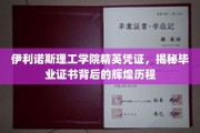 伊利诺斯理工精英通行证，探寻毕业证书背后的璀璨轨迹