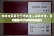 海外职场通行证，加拿大英属哥伦比亚理工学院文凭助你一跃龙门