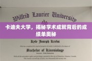 卡迪夫大学，揭秘学术成就背后的成绩单奥秘