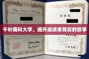 千叶商科大学，揭秘成绩单背后的成长历程